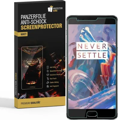 Produktbild von 2x Panzerfolie für OnePlus 3 3T ANTI-SCHOCK Displayschutzfolie Schutzfolie MATT