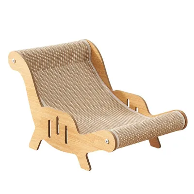 Produktbild von Katzenliege mit Kratzbrett,Katzenkratzstuhl,Katzenkratzer,Sisal Katzenbett und Sofa, Kratzmöbel,Strandkorb Katzenbett für Katzen und kleine Haustiere