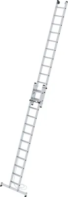 Produktbild von Stufen-Seilzugleiter 2-teilig mit nivello® Traverse 2x12 Stufen
