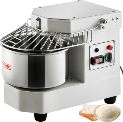Produktbild von Teigmixer Standmixer aus Edelstahl - 8L kommerzielle Knetmaschine - Küchenmaschine für Teige und mehr