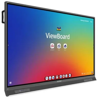 Immagine prodotto di ViewSonic IFP6553, Display 65", UHD, Touch, Serie 53, UHD 3840x2160, 450cd/mý, 8-Array Mic, IR, Multitouch 40 punti, 8GB RAM, 128GB storage,, antiriflesso, Android 13.0 [classe energetica F] (IFP6553)