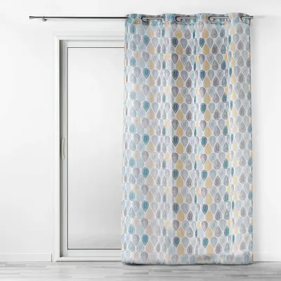 Verdunkelungsvorhang mit Ösen, 140x240 cm, Polyester, weiß