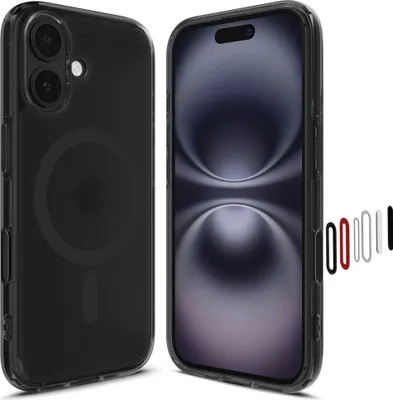 Zdjęcie produktu dla Spigen Ultra Hybrid T (MagFit), Pokrowiec, Apple, iPhone 16, 15,5 cm (6.1"), Czarny