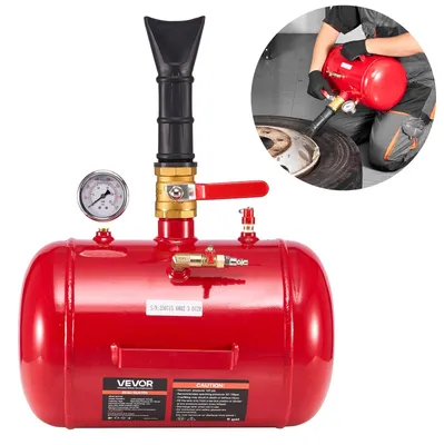 Produktbild von VEVOR Luftreifenwulstsetter, 5 Gal / 18,9 L, Schwerlastreifenwulstblaster-Werkzeug, 87-116 PSI Betriebsdruck, Luftauslöser Sitzaufbläser für Pickup, Lkw, ATV, Jeep, Van, Rasenmäher, Wohnmobil, Rot, 5 gal, Rot