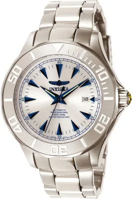 Zdjęcie produktu dla Invicta Signature 7033 Zegarek Męski - Automatyczny Mechanizm - Stal Nierdzewna z Srebrną Tarcza - 47 mm