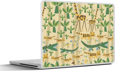 Produktbild von MuchoWow® Laptop Aufkleber Sticker Cover Tiere - Design - Afrika - Abstrakt 30x22 cm - Laptop-Sticker