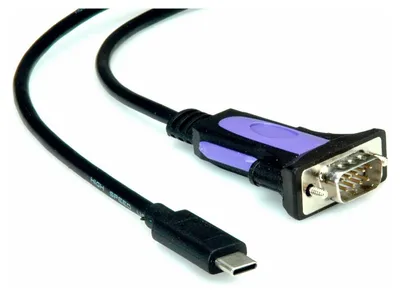 Produktbild von ROLINE Konverter-Kabel USB-C - seriell, FTDI Chipset, 1,8 m