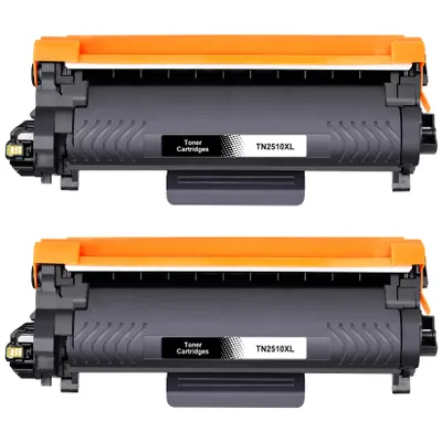 Produktbild von D&C 2X TN-2510XL TN2510 TN2510XL Toner Mit Chip Kompatibel für Brother TN 2510XL 2510 für HL-L2400DW MFC-L2835DW DCP-L2620DW Schwarz (ca. 3000 Seiten), KI-generiertes Bild