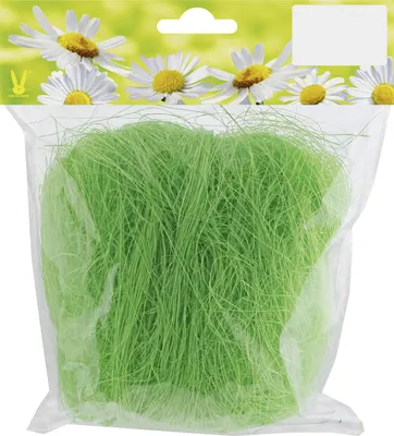 Produktbild von Osterdekoration aus Sisal, grün, 25 g