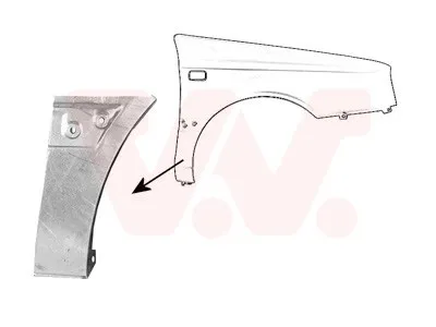 Produktbild von VAN WEZEL 5883156 Kotflügel Vorne Rechts Unten für VW Golf IV Cabrio (1E) Golf III Cabrio (1E7) GOLF III Van (1H1)