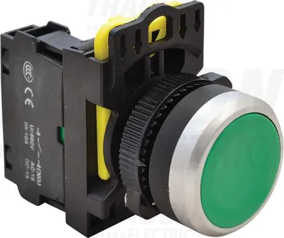 Obrázek produktu pro Kryté tlačítko, zelené 1xNO, 5A/230V IP65