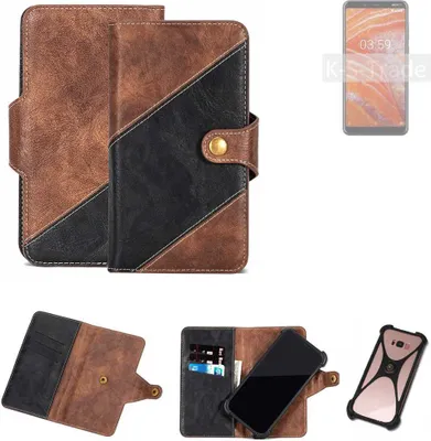 Produktbild von K-S-Trade Handyhülle Schutzhülle Bookstyle Case kompatibel mit Nokia 6.2 Klapphülle Cover Hülle Schutztasche 1x