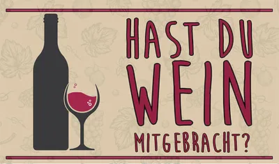 Produktbild von Fußmatte, Matte Lustiger Fußabstreifer, waschbarer Fußabtreter für Innen und Außen, vor der Tür, Haus, Auto, Motiv Holz Wine [140]