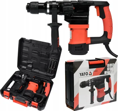 Produktbild von Yato YT-82123, SDS Plus, Schwarz, Orange, II, 3,2 cm, 5 J, 106 dB