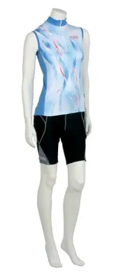 Imagen del producto de Camiseta de ciclismo Water World para mujer, color azul, talla L