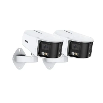 Image de caméra de sécurité 4K, détection de personnes IA, couverture grand angle 180°, 2 pièces I91DW