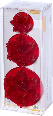 Produktbild von BIRKMANN Ausstechformen-Set Schneeflocke mit Auswerfer, 3-teilig, 3 - 5,5 cm, Kunststoff
