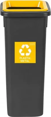 Produktbild von Igotrend, 714001 Sortierter Abfallbehälter 20 L, FIT BIN schwarz/gelb