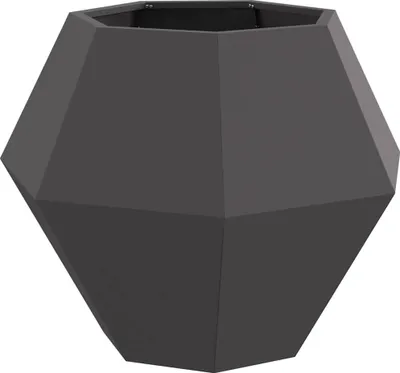 Produktbild von vidaXL Pflanzkübel Schwarz 75 x 75 x 60 cm Stahl