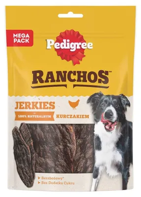 Produktbild von Pedigree Ranchos Jerkies mit Huhn 180g Natürlicher Hundesnack