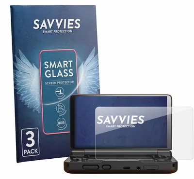 Produktbild von 3x Savvies Schutzglas Folie für AYN Thor 9H Panzer Schutzfolie Glas Displayschutz klar transparent
