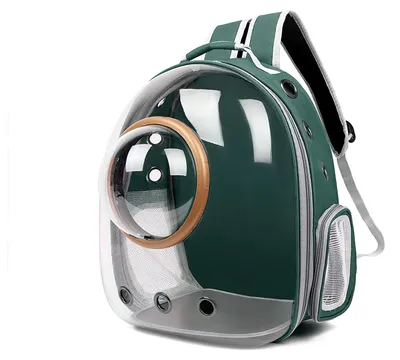 Haustierrucksack für Katzen, transparent, wasserdicht, 35x45x28 cm