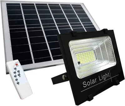 Productafbeelding van LED-spot 200 W SMD met zonnepaneel, schemeringssensor en afstandsbediening
