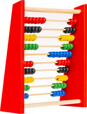Produktbild von Abakus Rechenschieber Farbenfroh mit 100 Perlen für Kleinkinder Lernspielzeug Holz 23526