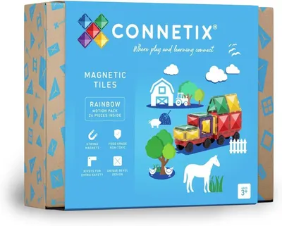 Produktbild von CONNETIX Magnetbausteine Regenbogen 24 Stück