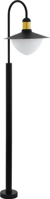 Produktbild von SIRMIONE Stehleuchte Stehlampe Lampe - L34 x B27 x H120 cm - schwarz, gold - 1X60W exkl. - IP44