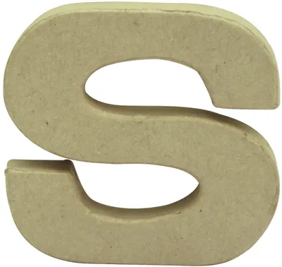 Produktbild von décopatch 3D-Buchstabe "s" Pappmaché 85 x 85 mm