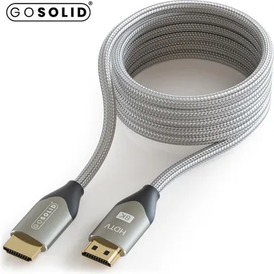 Produktbild von GO SOLID! HDMI 2.1-Kabel 8K 60Hz / 4K 120Hz kompatibel mit PS5/PS4/Xbox Series X – 10 m