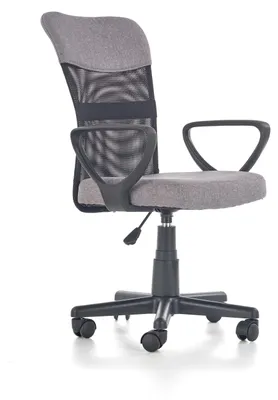Produktbild von Halmar Bürostühl für Jugendliche grau Stoff 59cm x 52cm x 91cm