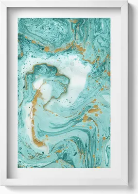 Produktbild von Dekorative Marmortextur– Wandbild mit Rahmen – Gerahmtes Bild  – Wanddekoration – 40x60 cm – Weiß