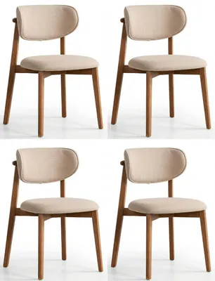 Produktbild von Set aus 4 Polsterstühlen – elegant, bequem und modern