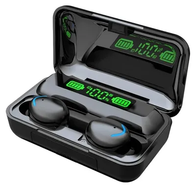 Obrázek produktu pro Verk 04103 Bezdrátová sluchátka F9 TWS Bluetooth 5.0 - Powerbanka