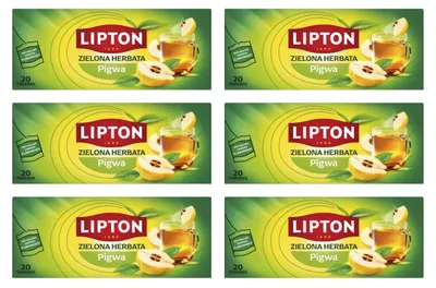 Produktbild von Lipton Grüner Tee Quitte 6x 20 Teebeutel - aromatisierter Grüntee 228g