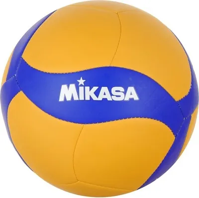 Produktbild von Mikasa V370W Indoor-Volleyball, gelb/blau, groß. 5