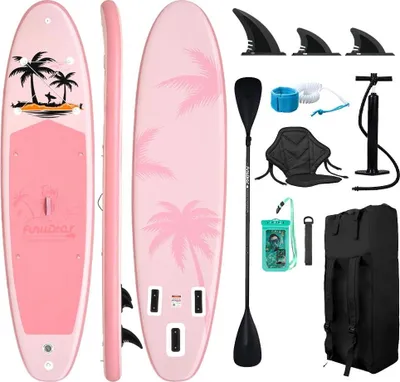 Obrázok produktu pre Nafukovacie doska na stand-up paddleboarding, široký dizajn, ideálna na jogu a výlety, SUPFW37B