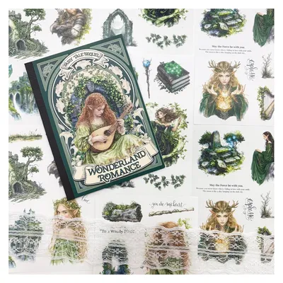 Productafbeelding van Stickerbuch - 18 Blatt Aufkleber für Planer und Scrapbooking - Mehrfarbig