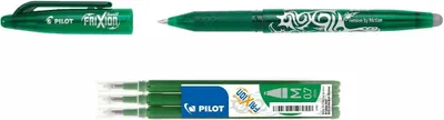 Produktbild von Pilot Frixion Ball 0.7 grün + 3 Ersatzminen grün