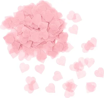 Produktbild von Oblique Unique Papier Herz Konfetti 1000 Stk Herzen Tischdeko Streu Deko für Valentinstag JGA Hochzeit Liebe - rosa