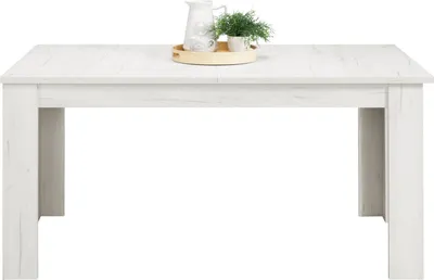 Produktbild von Homestyle4u Esstisch ausziehbar Weiss Esszimmertisch Küchentisch 160x90 cm