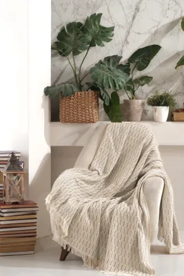 Image de L'Essentiel Linge de Maison, Vizyon - Beige, Housse de canapé, 70 % COTON / 30 % POLYESTER, Beige, 170 x 210 cm