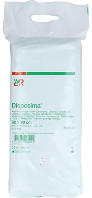 Produktbild von Disposima Krankenunterlage 60x90cm 20 lagig, 5 St TUE