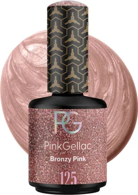 Produktbild von Pink Gellac - Shellac Nagellack 15 ml - Bronzy Pink Gellack - UV Nagellack