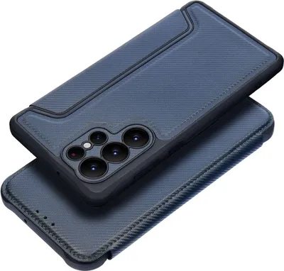 Zdjęcie produktu dla Etui "Razor" Magnetic Carbon Cover Camera Protection kompatybilne z Samsung Galaxy S23 Ultra (S918B) Blue