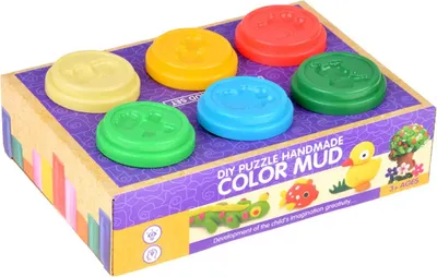 Obrázek produktu pro Sada dětské modelovací hmoty, 6 barev, měkká modelovací hmota