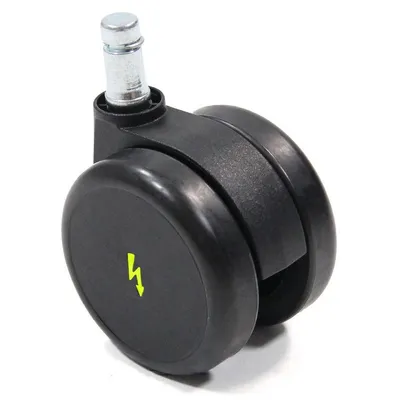 Zdjęcie produktu dla 5x kółka do podłóg twardych ROLO ESD 11 mm / 65 mm przewodzące prąd elektryczny