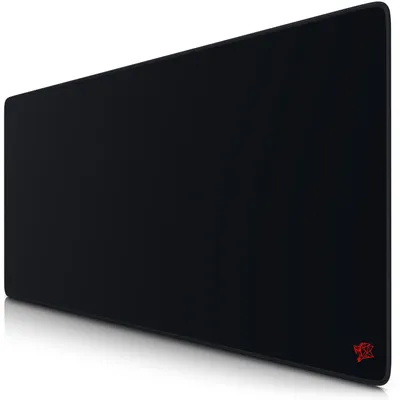 Imagen del producto de Alfombrilla para ratón Titanwolf Gaming XXL, 900 x 400 x 3 mm, base para escritorio, lavable, base antideslizante, velocidad y precisión, diseño con icono rojo